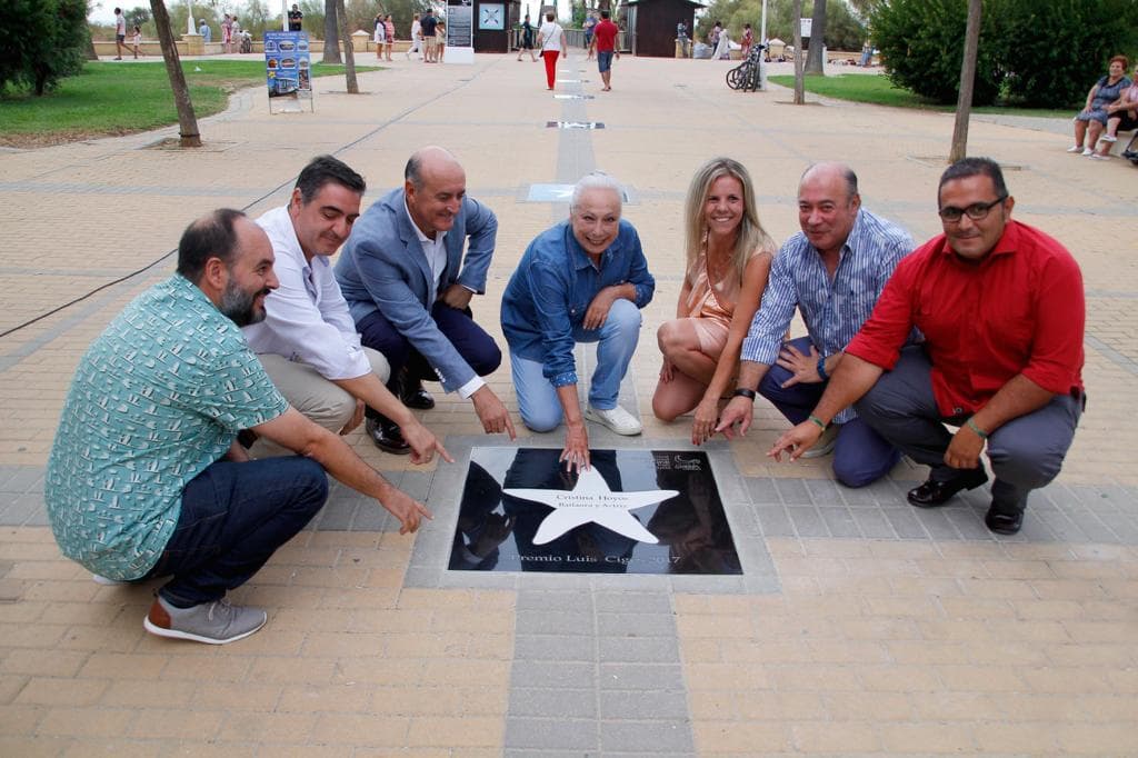 2017 08 29 Inauguración de la estrella de Cristina Hoyos en el Paseo de la Fama de Islantilla 01