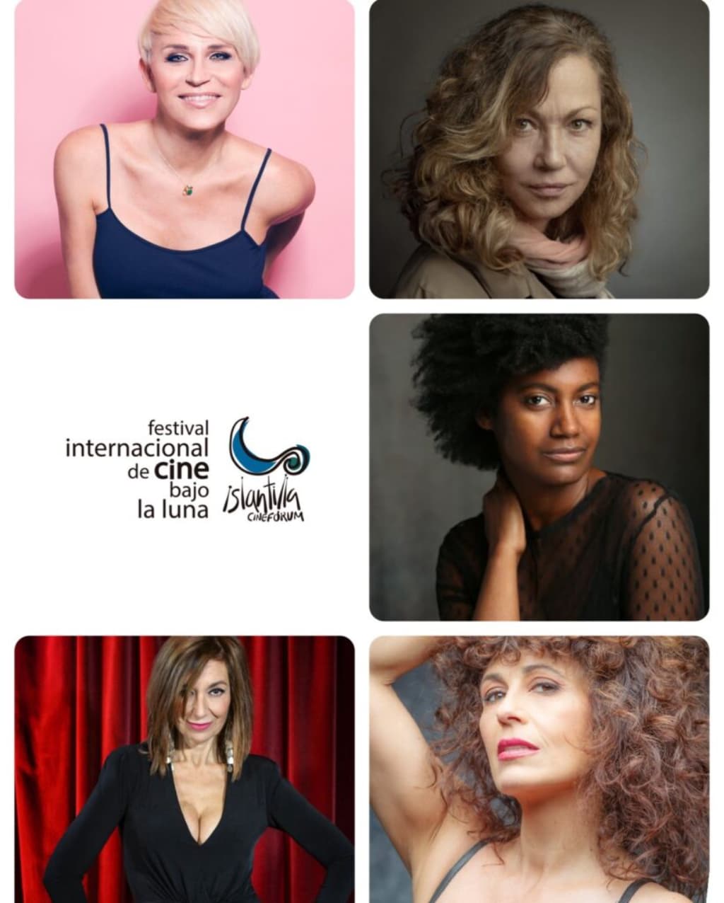 Imagen con diferentes actrices y presentadoras