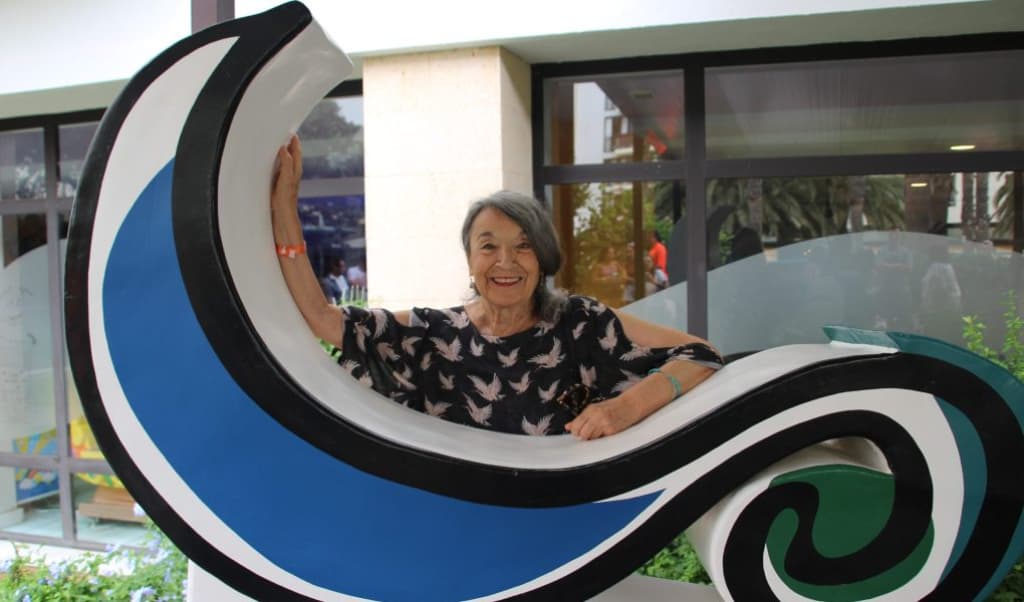 Petra Martínez en Rueda de Prensa antes de recibir el Premio Luis Ciges 2024